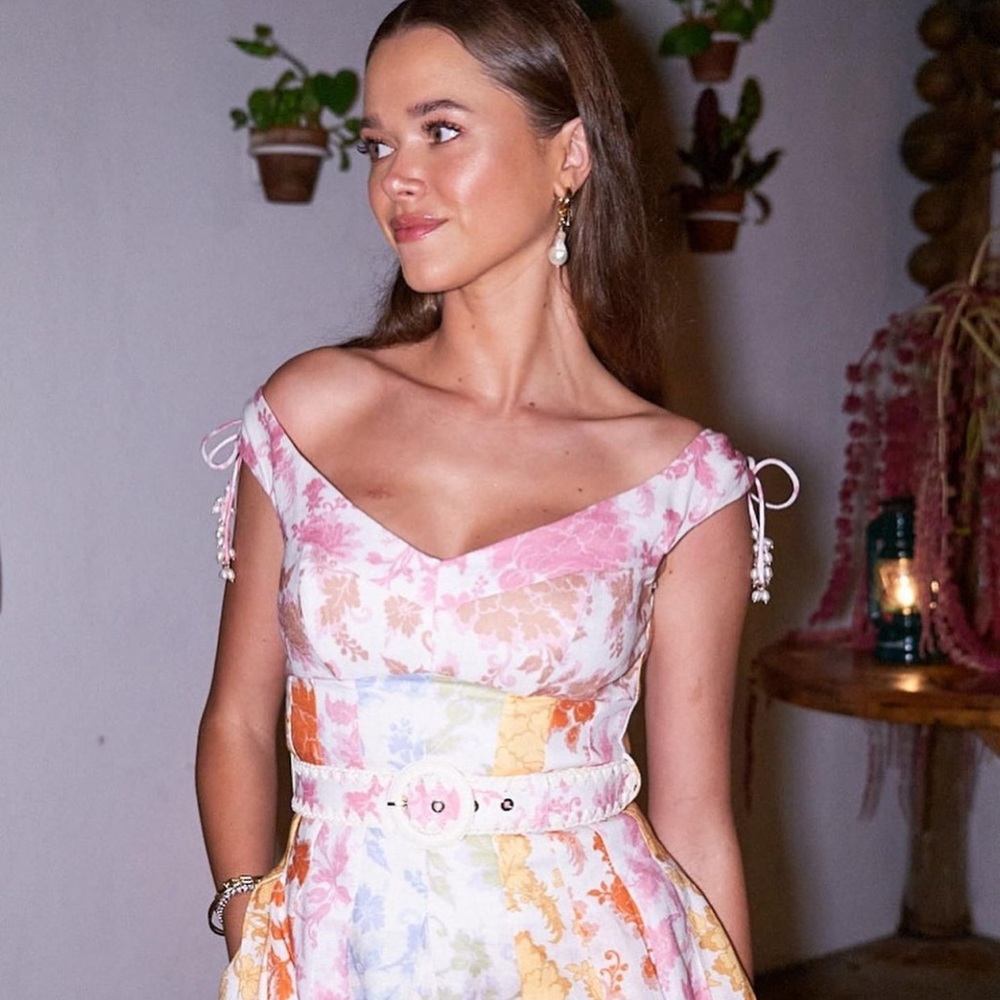 Zimmerman Postcard Printed Linen Midi Dress - Picture 5 of 10